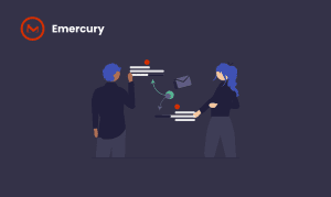 Illustration symbollically representing the concept of email marketing challenges