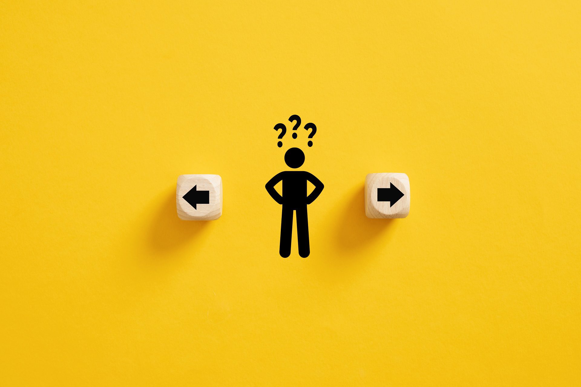 An illustration about decision making and choosing the right path. 